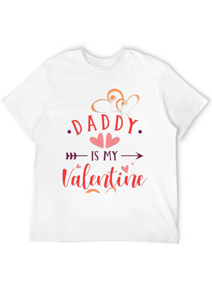 Camiseta Negra Daddy Is My Valentine