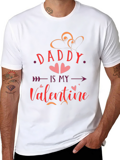 Camiseta Negra Daddy Is My Valentine