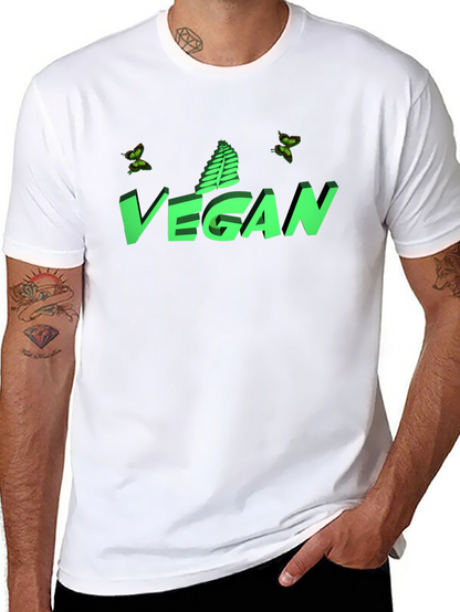 Camiseta Negra Vegana con Diseño Gráfico