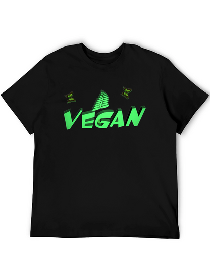 Camiseta Negra Vegana con Diseño Gráfico