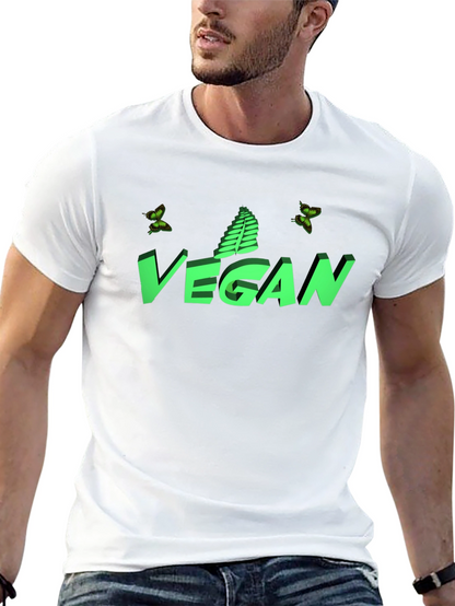 Camiseta Negra Vegana con Diseño Gráfico