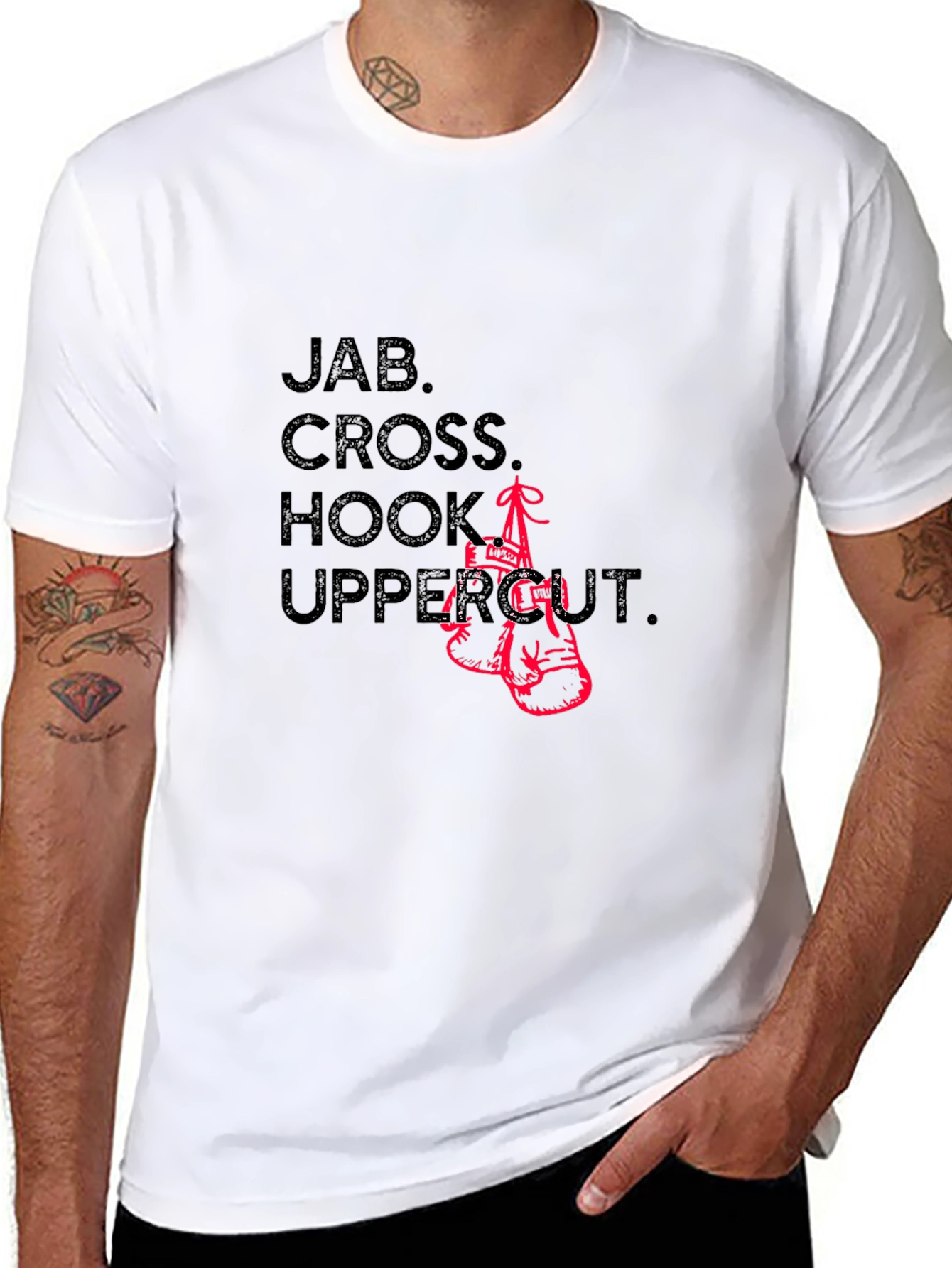 Camiseta Boxeo: Jab Cross Hook Uppercut