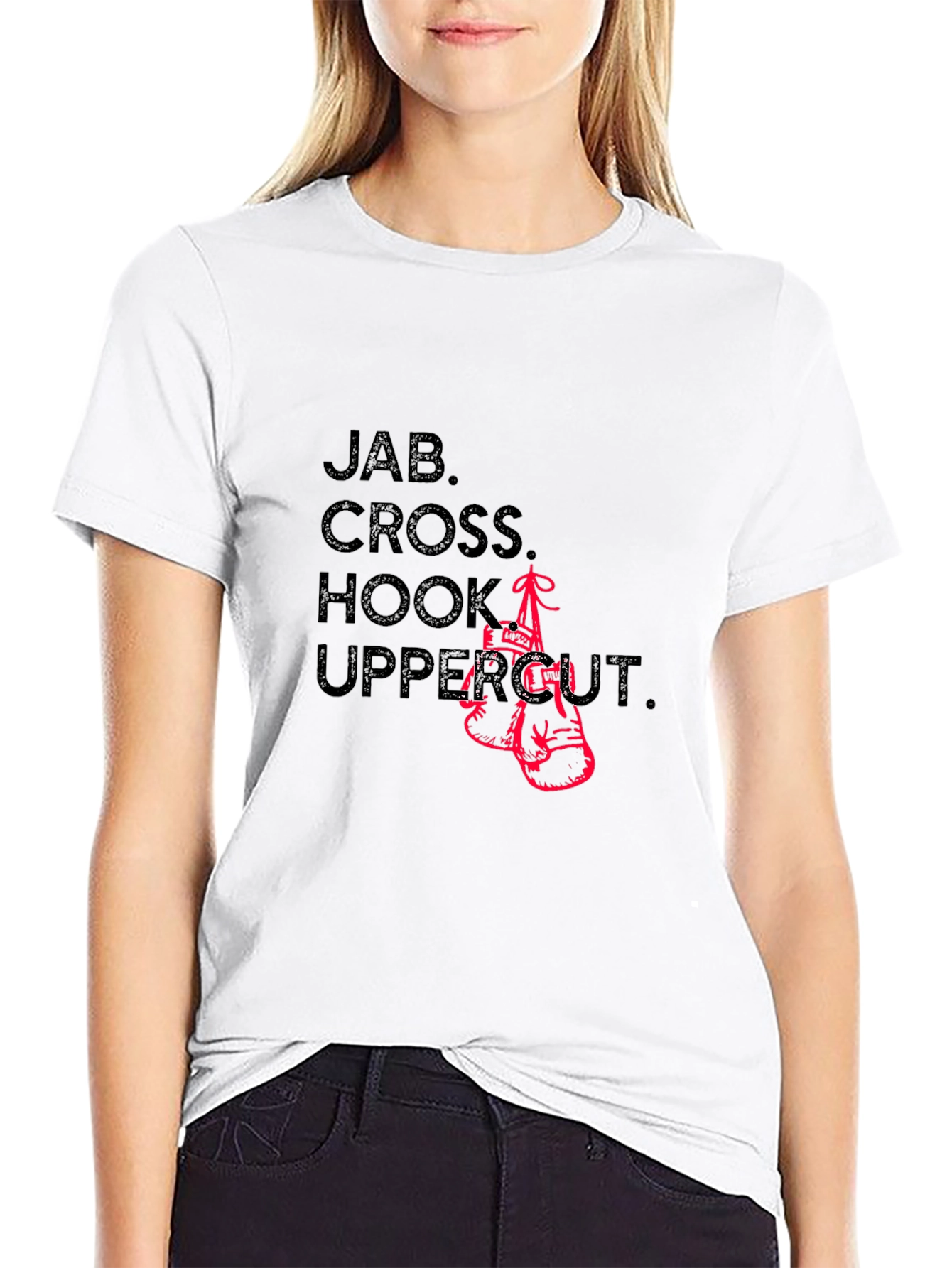 Camiseta Boxeo: Jab Cross Hook Uppercut