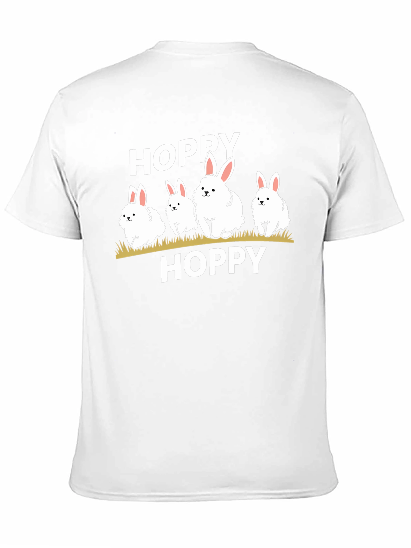Camiseta Negra Hoppy con Conejitos