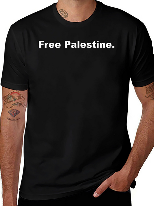 Camiseta Negra Free Palestine