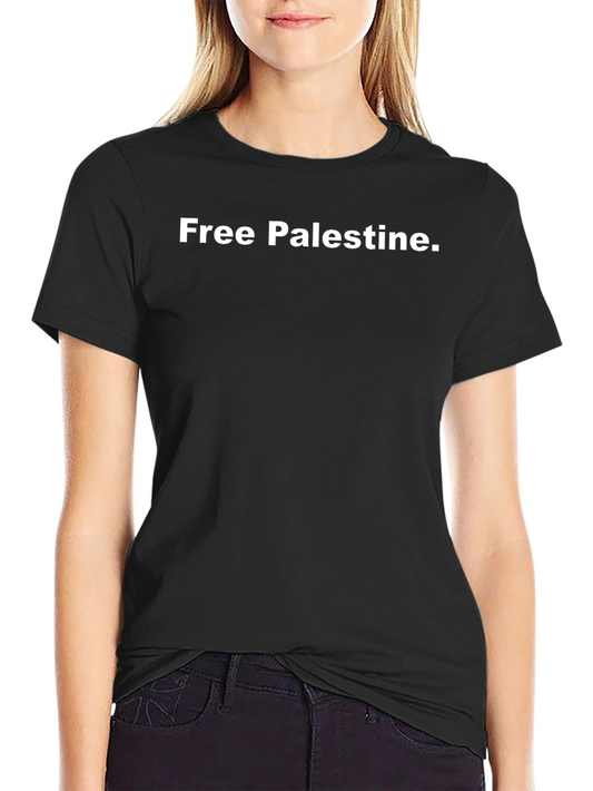 Camiseta Negra Free Palestine