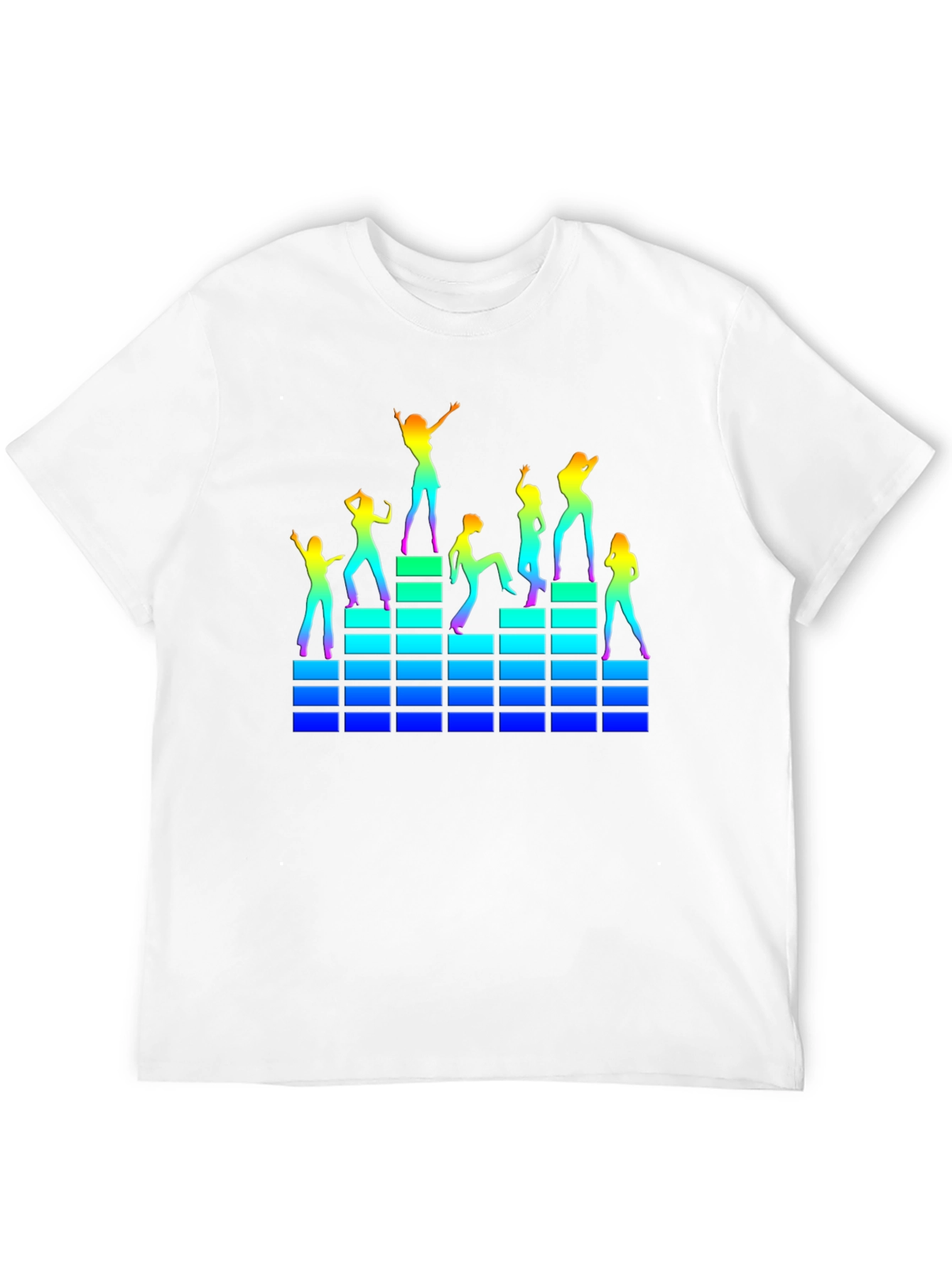 Camiseta Negra con Diseño de Fiesta Retro