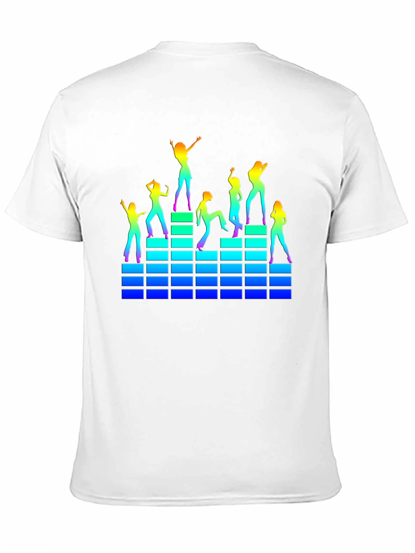 Camiseta Negra con Diseño de Fiesta Retro