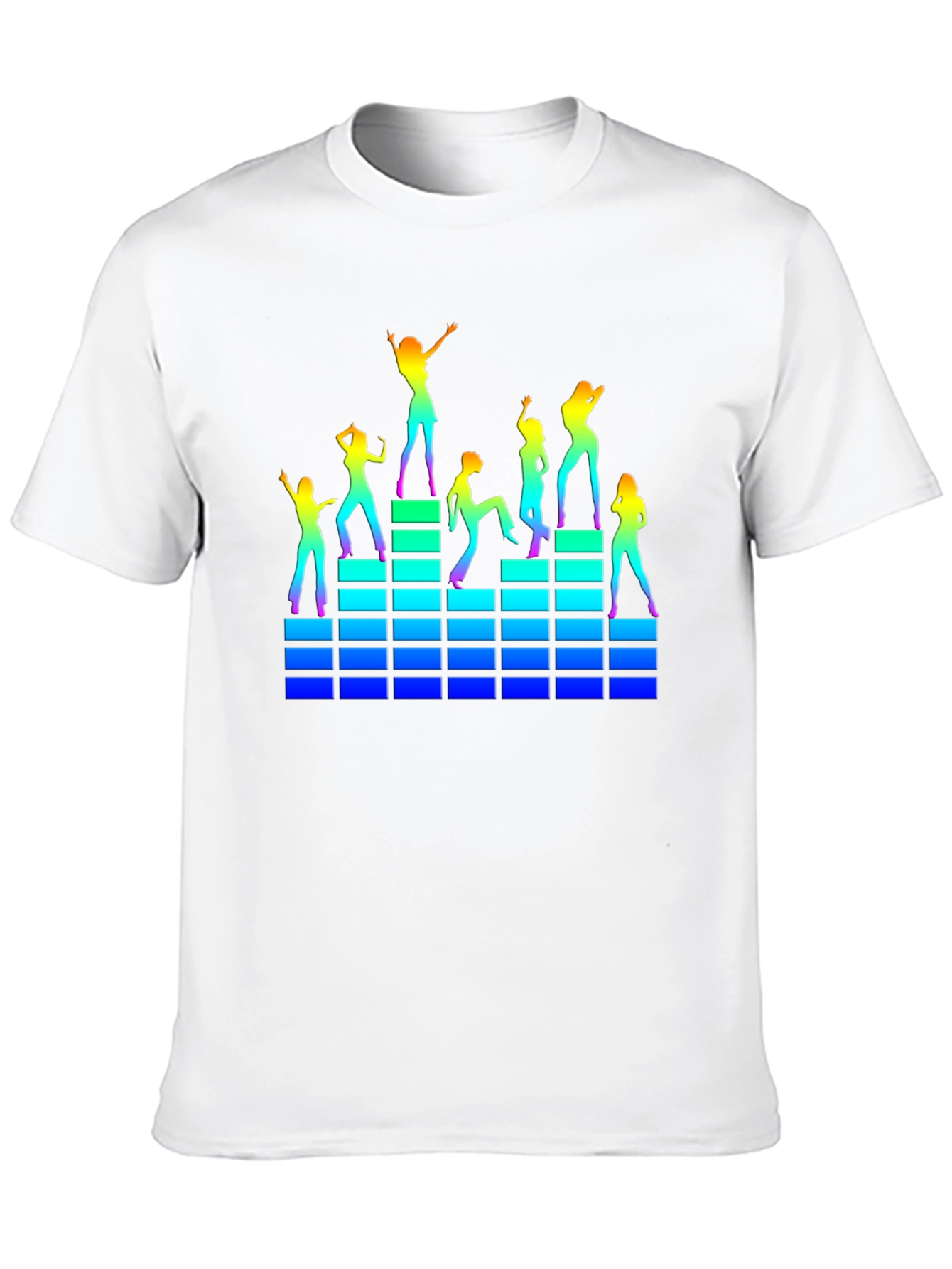 Camiseta Negra con Diseño de Fiesta Retro