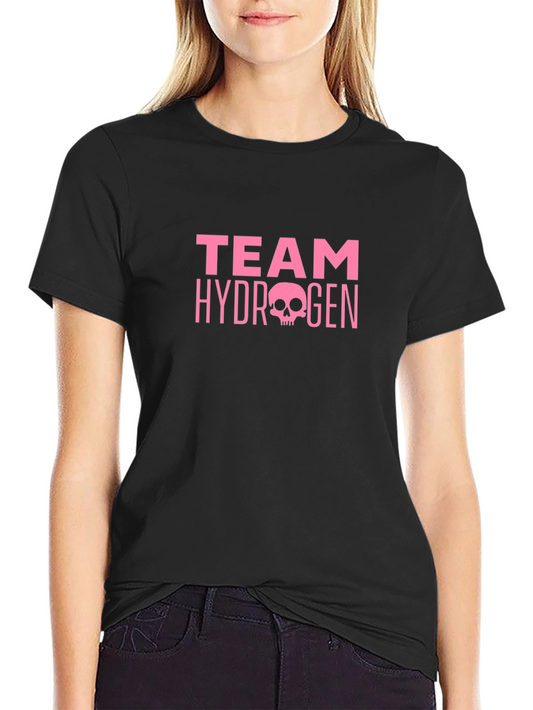 Camiseta Negra Team Hydrogen Calavera