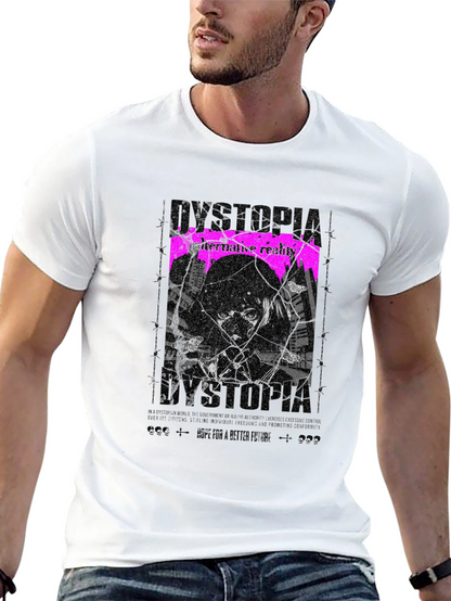 Camiseta Negra Dystopia Anime