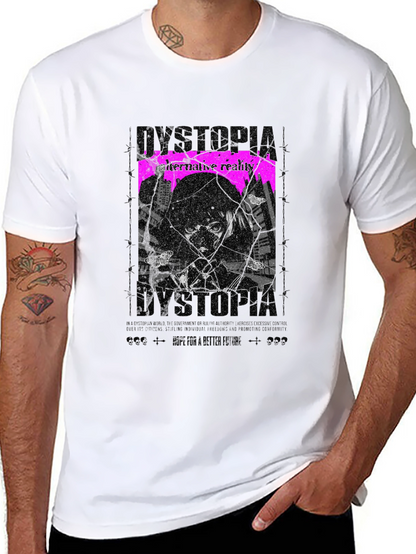 Camiseta Negra Dystopia Anime