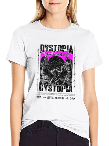 Camiseta Negra Dystopia Anime