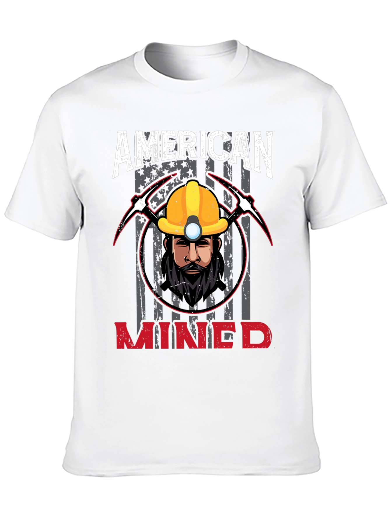 Camiseta Americana Minero - Diseño Único
