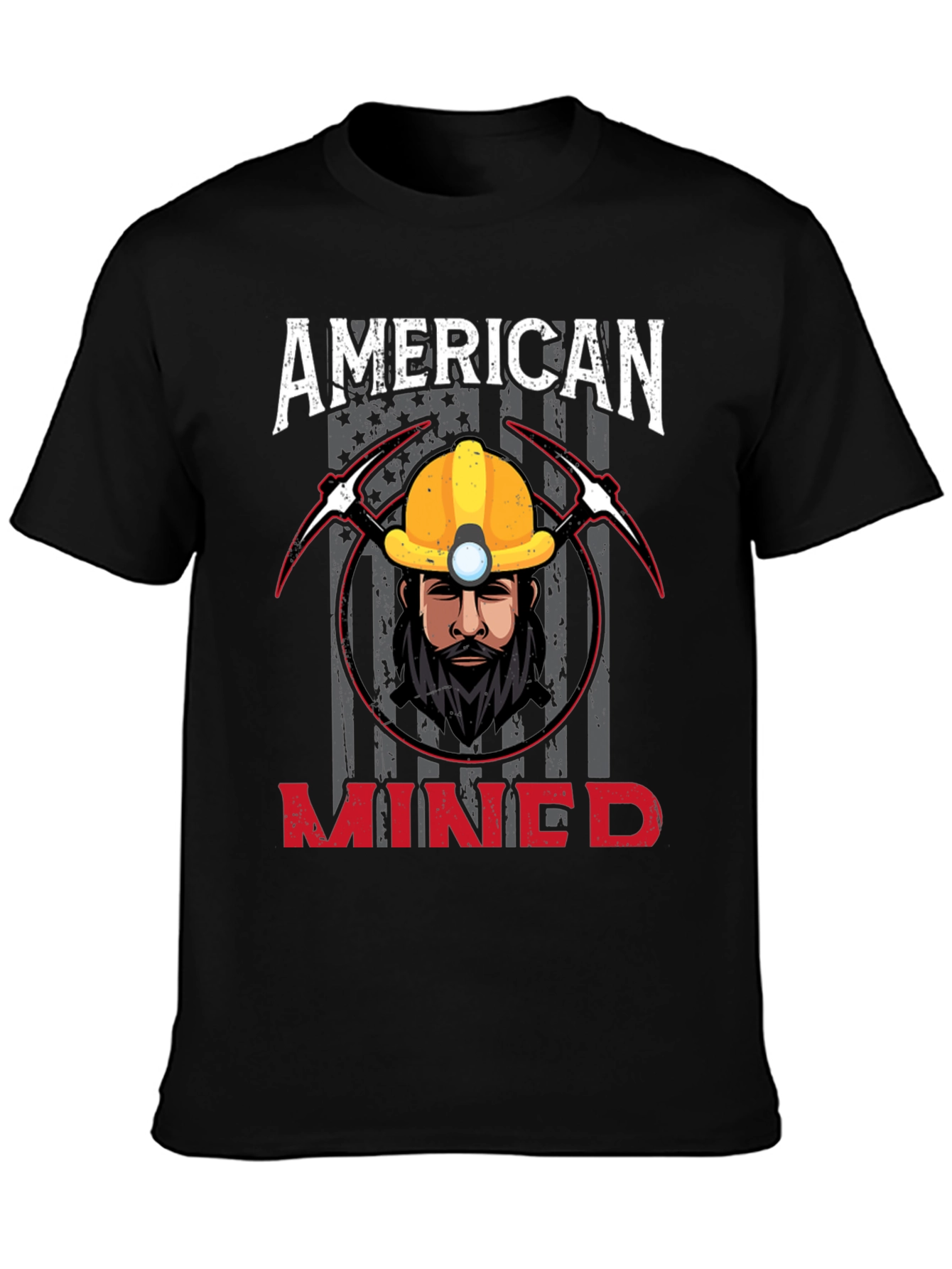 Camiseta Americana Minero - Diseño Único