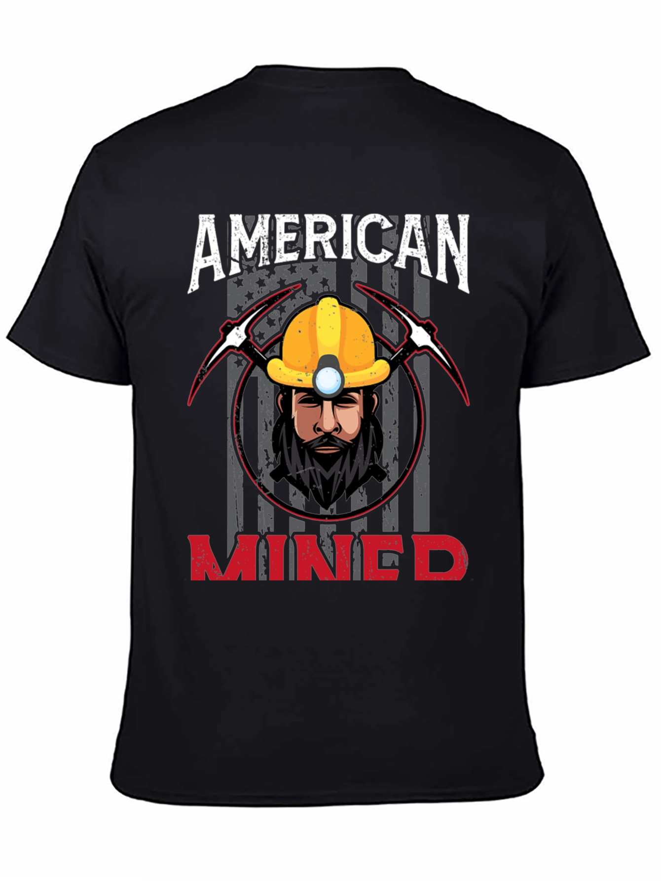 Camiseta Americana Minero - Diseño Único