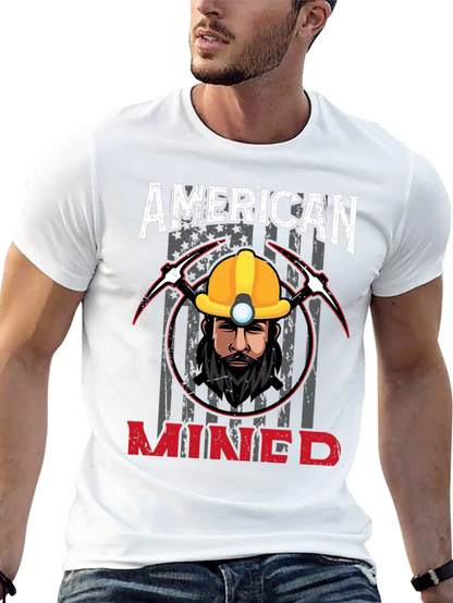 Camiseta Americana Minero - Diseño Único