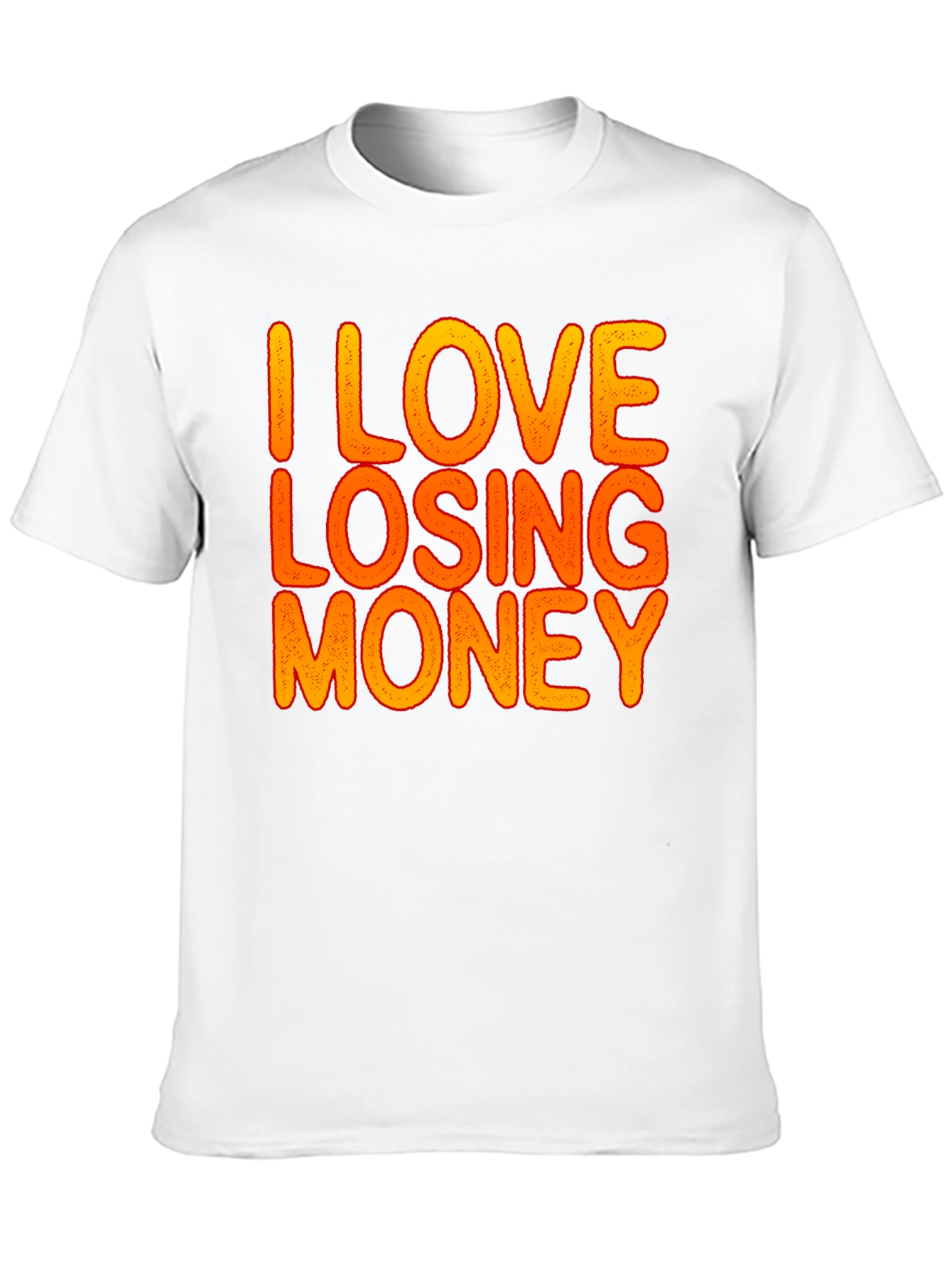 Camiseta Negra Divertida: I Love Losing Money