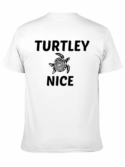 Camiseta Negra Hombre - Diseño Divertido Tortuga