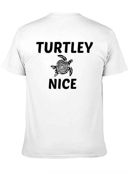 Camiseta Negra Hombre - Diseño Divertido Tortuga