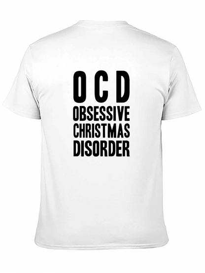 Camiseta Negra OCD Obsessive Christmas Disorder