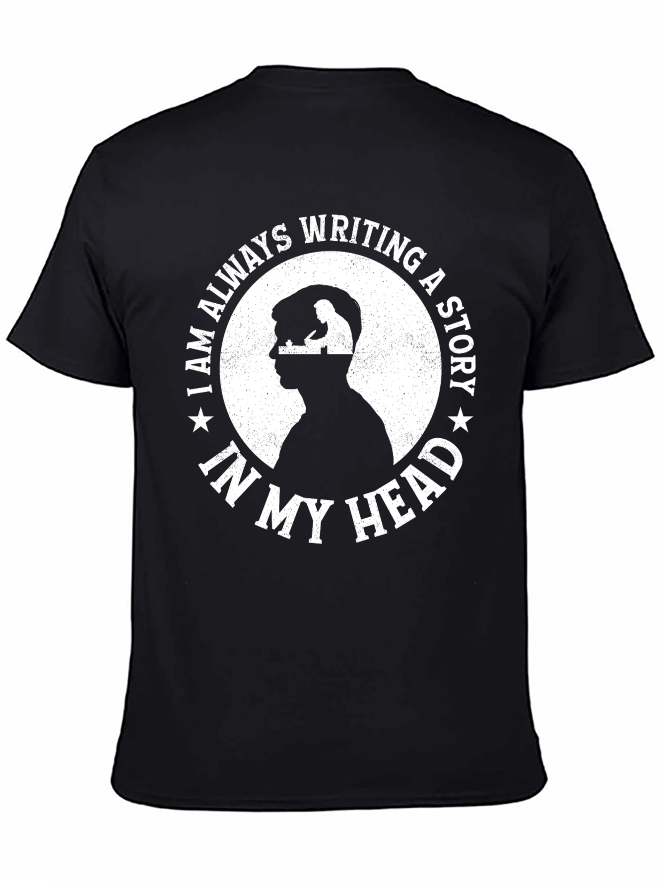 Camiseta Negra Escribiendo una Historia