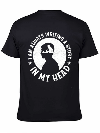 Camiseta Negra Escribiendo una Historia