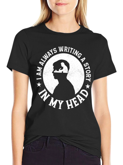 Camiseta Negra Escribiendo una Historia