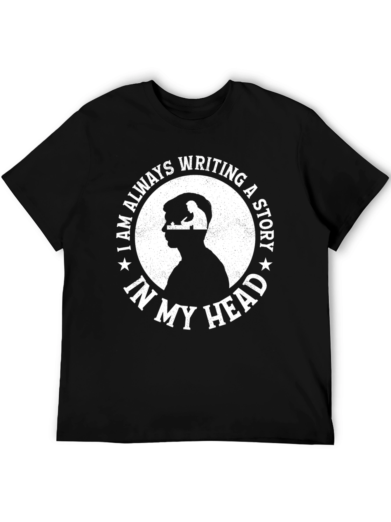 Camiseta Negra Escribiendo una Historia