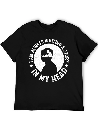 Camiseta Negra Escribiendo una Historia