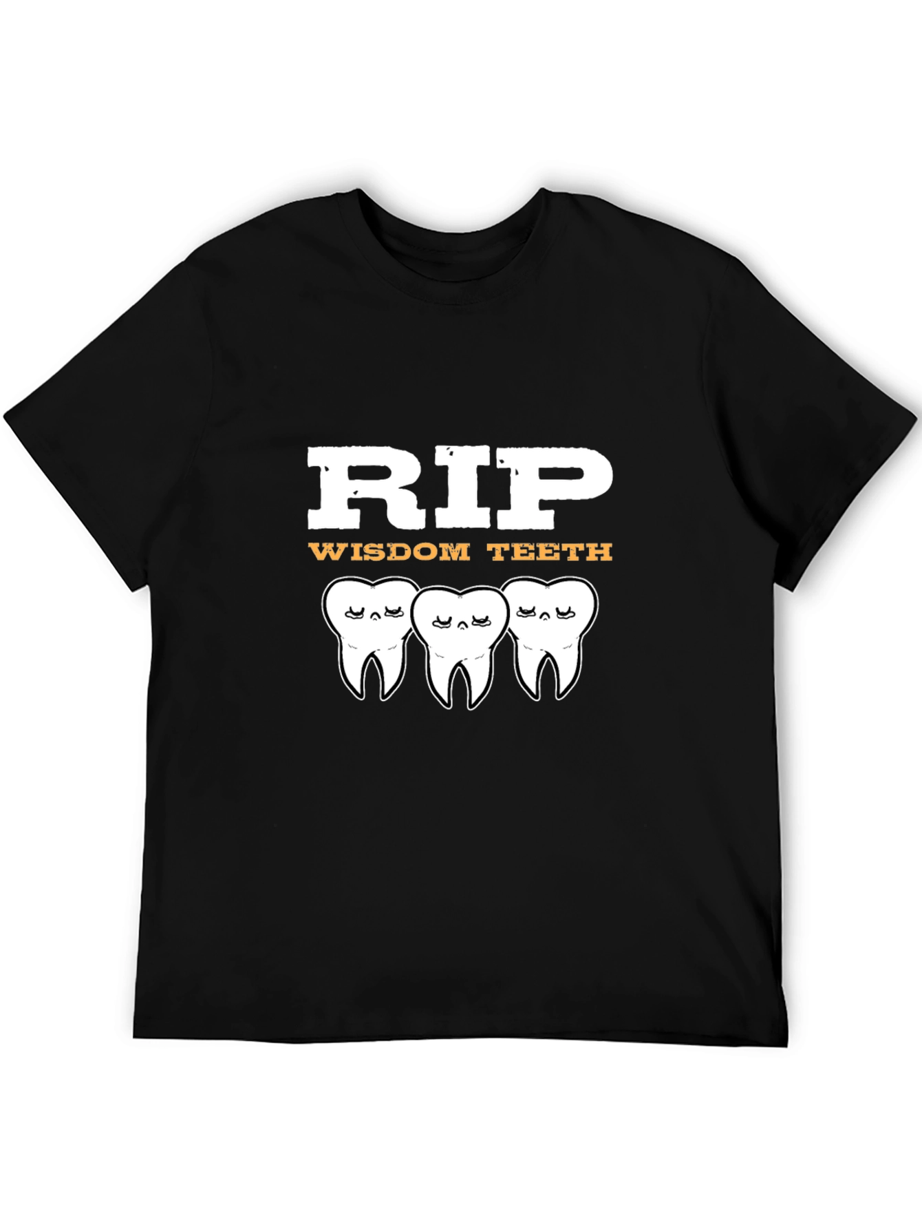 Camiseta Negra RIP Wisdom Teeth
