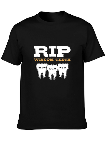 Camiseta Negra RIP Wisdom Teeth