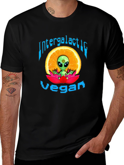 Camiseta Vegana Intergaláctica - Diseño Alienígena