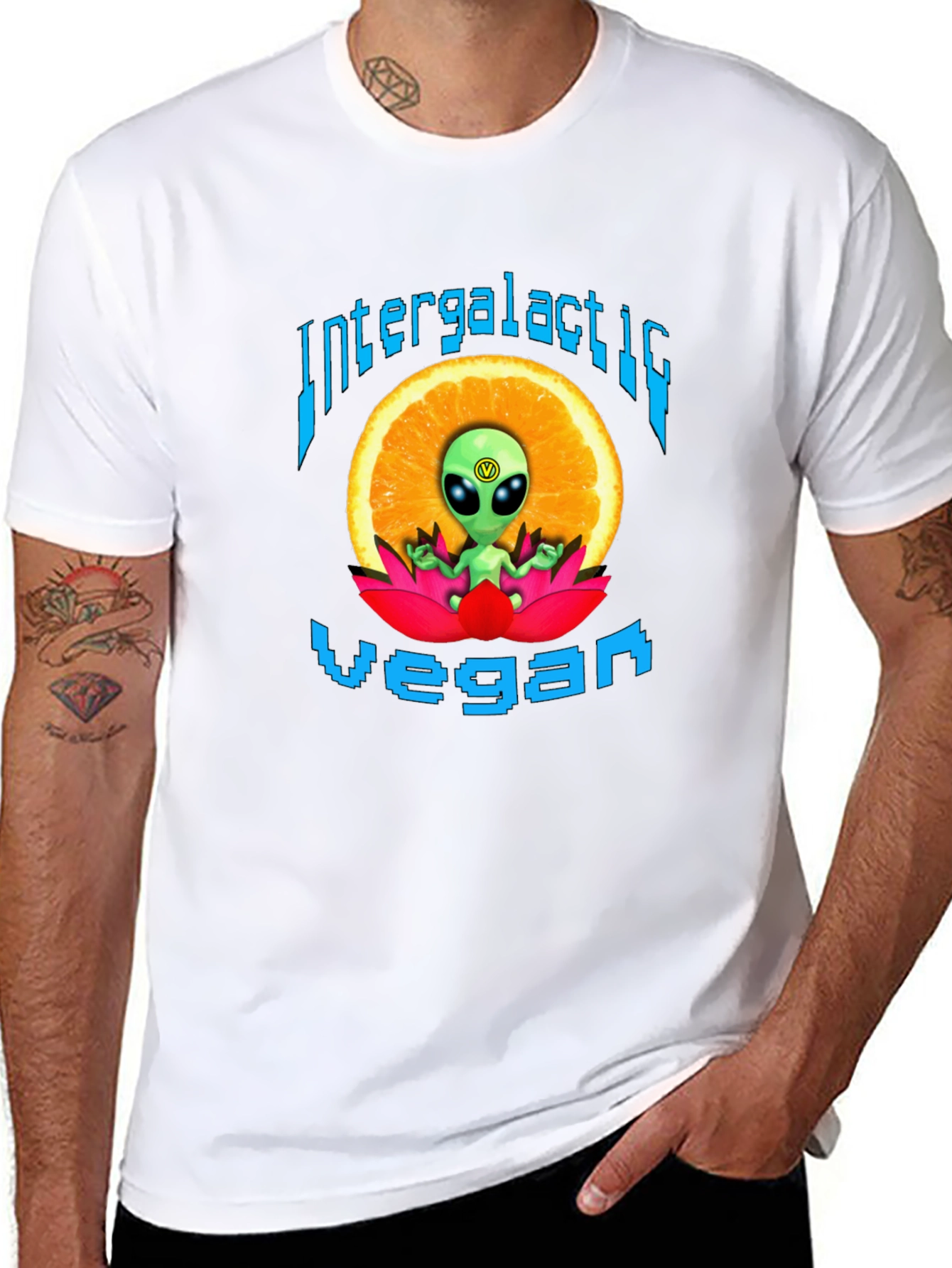Camiseta Vegana Intergaláctica - Diseño Alienígena