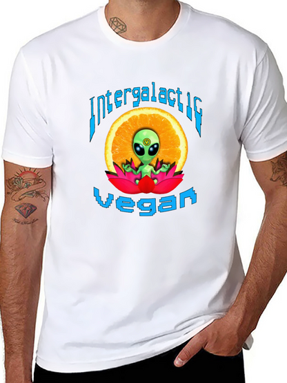 Camiseta Vegana Intergaláctica - Diseño Alienígena