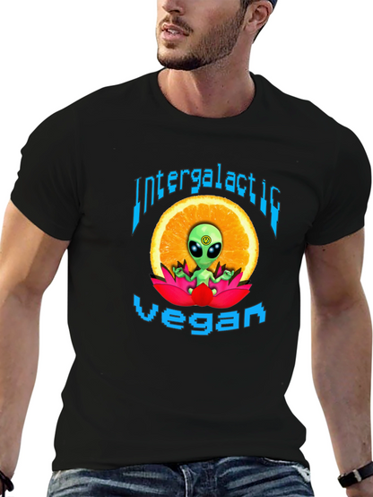 Camiseta Vegana Intergaláctica - Diseño Alienígena