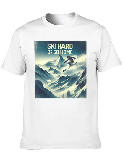 Camiseta Negra Ski Hard or Go Home