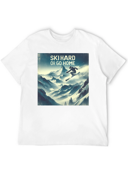 Camiseta Negra Ski Hard or Go Home