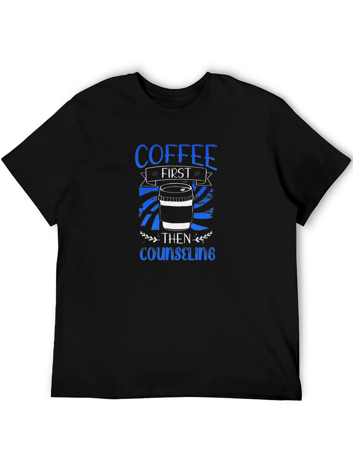 Camiseta Negra Café Primero Luego Consejería