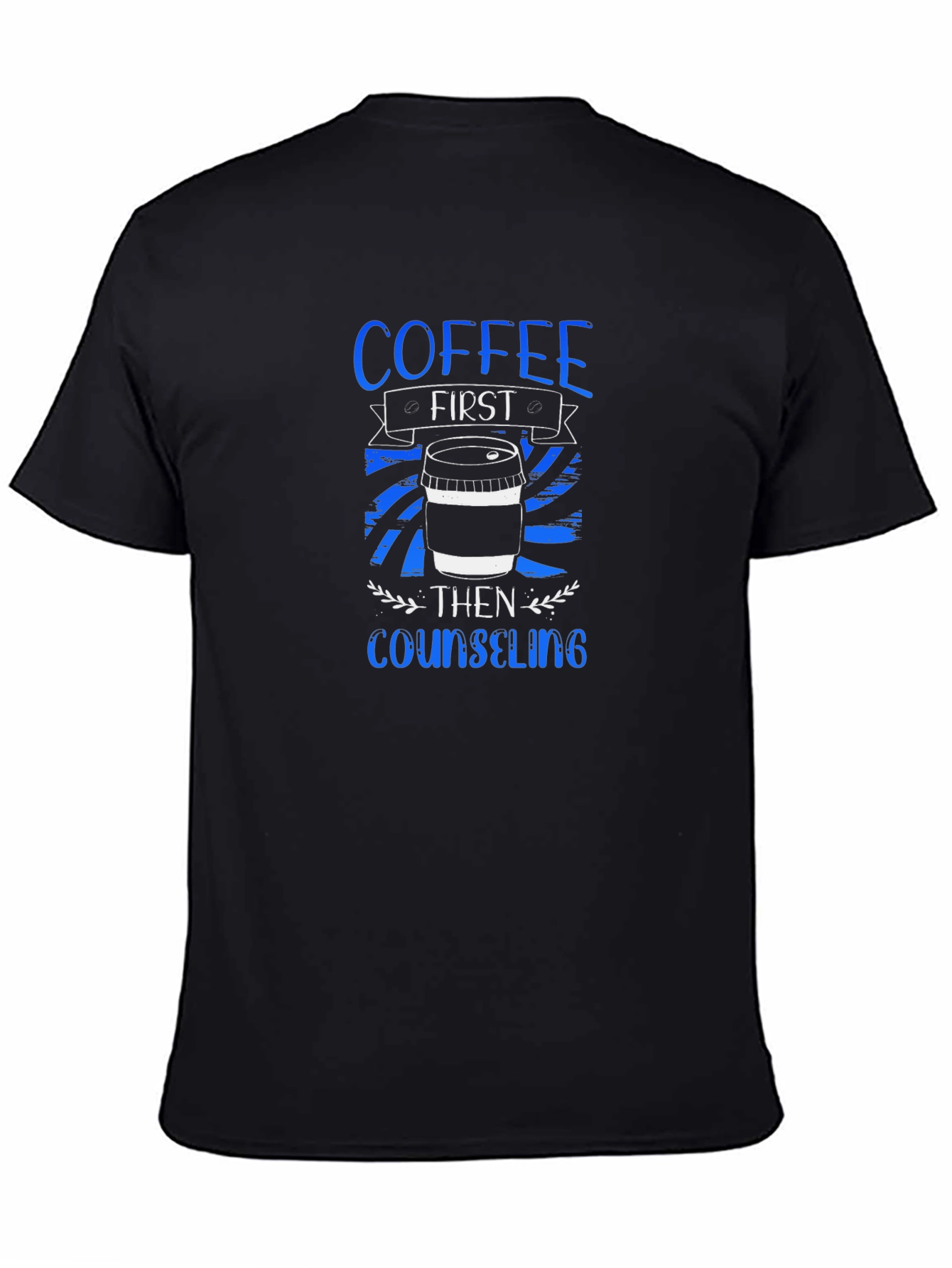 Camiseta Negra Café Primero Luego Consejería