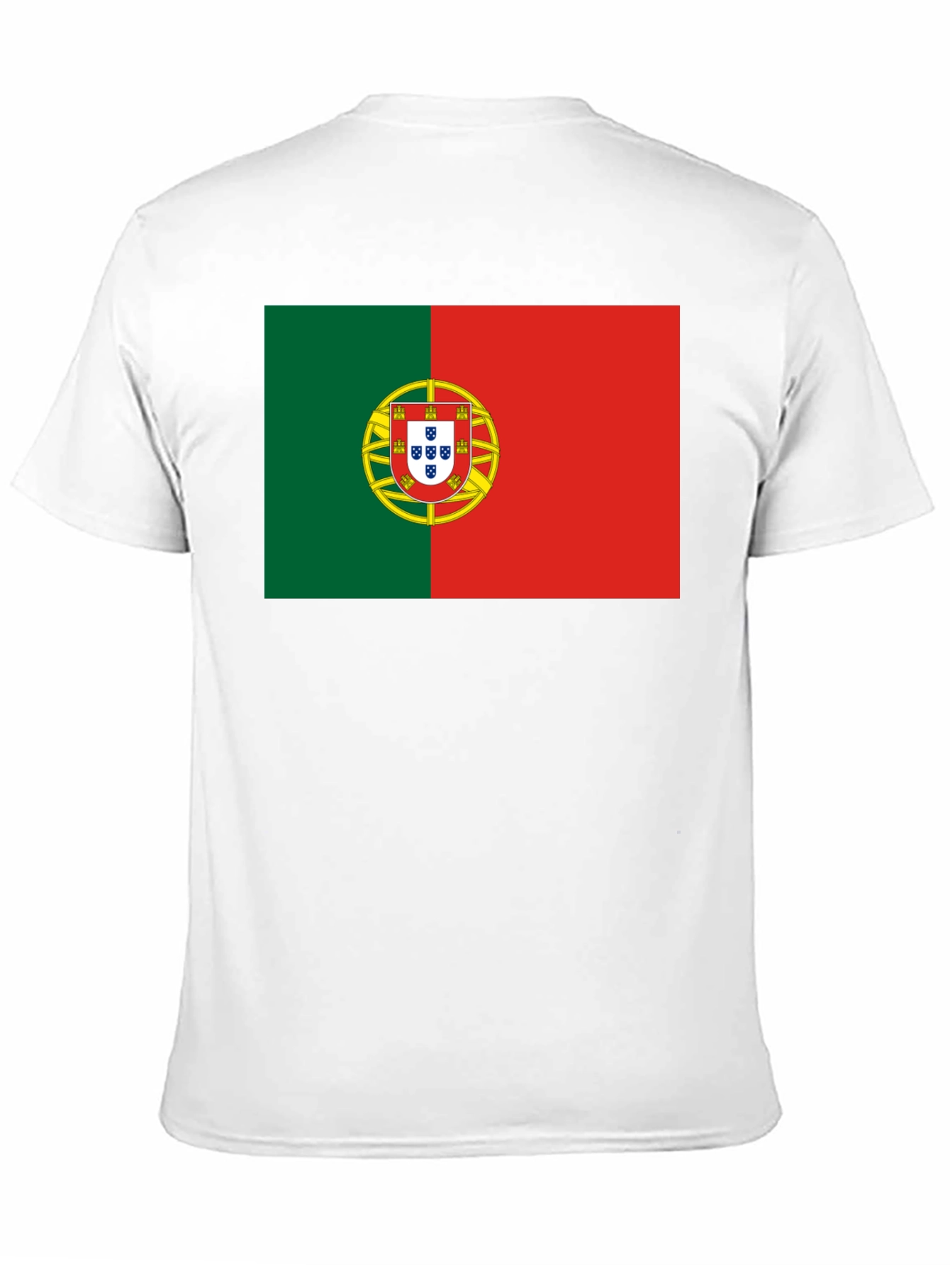 Camiseta Negra con Bandera de Portugal