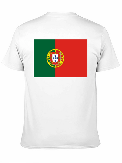 Camiseta Negra con Bandera de Portugal