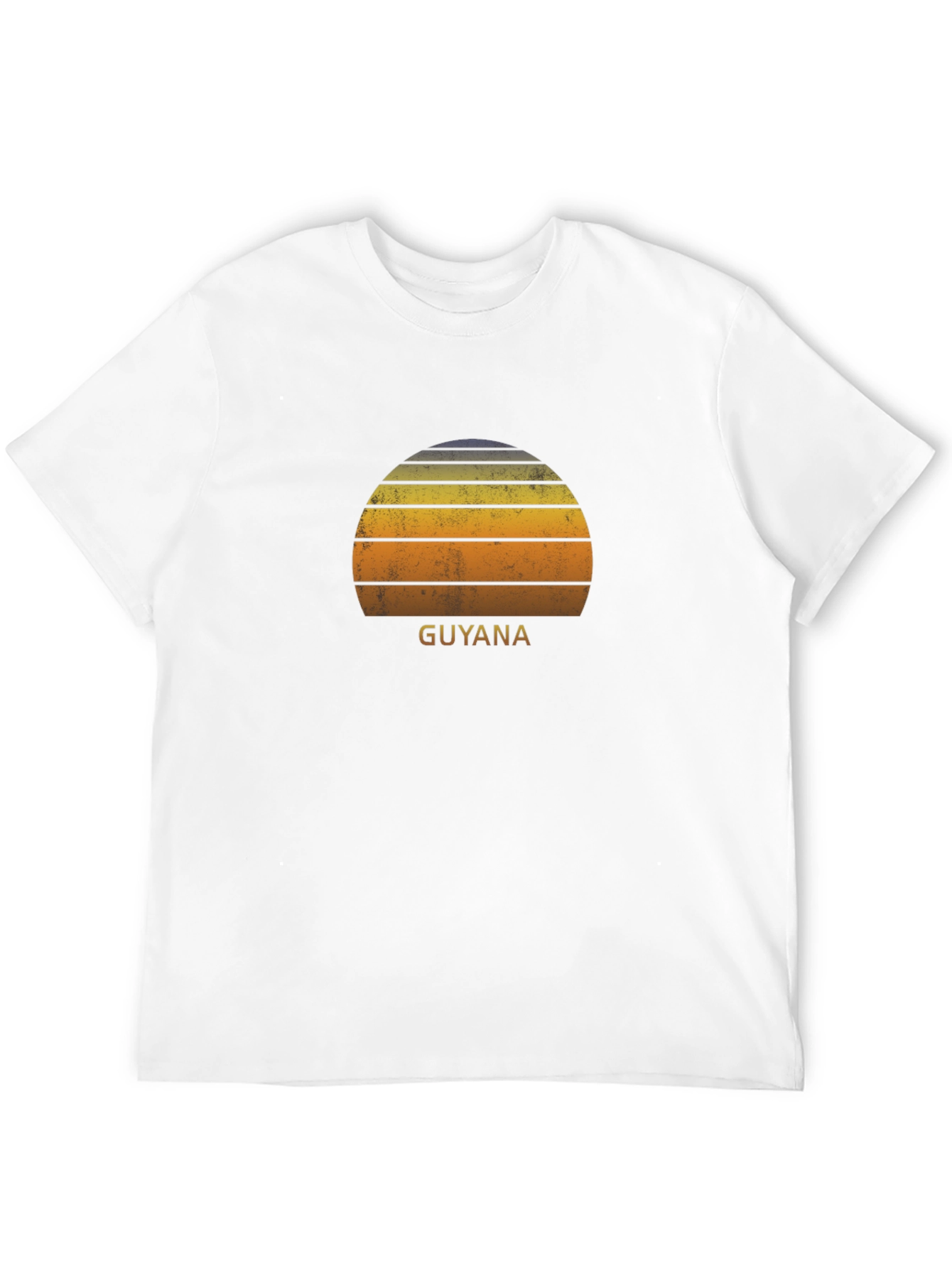 Camiseta Negra Retro Guyana