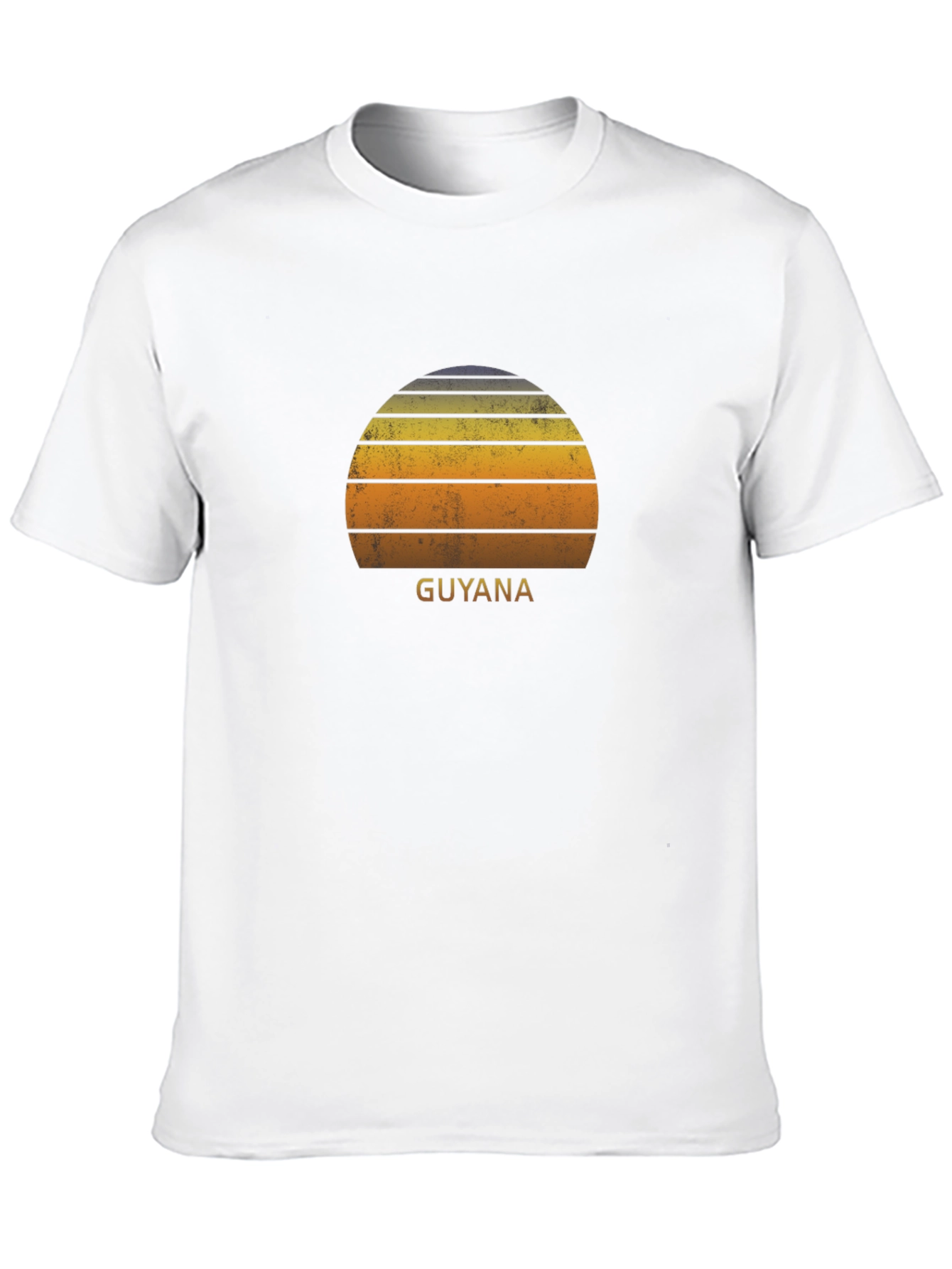 Camiseta Negra Retro Guyana