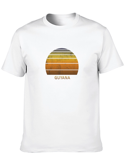 Camiseta Negra Retro Guyana