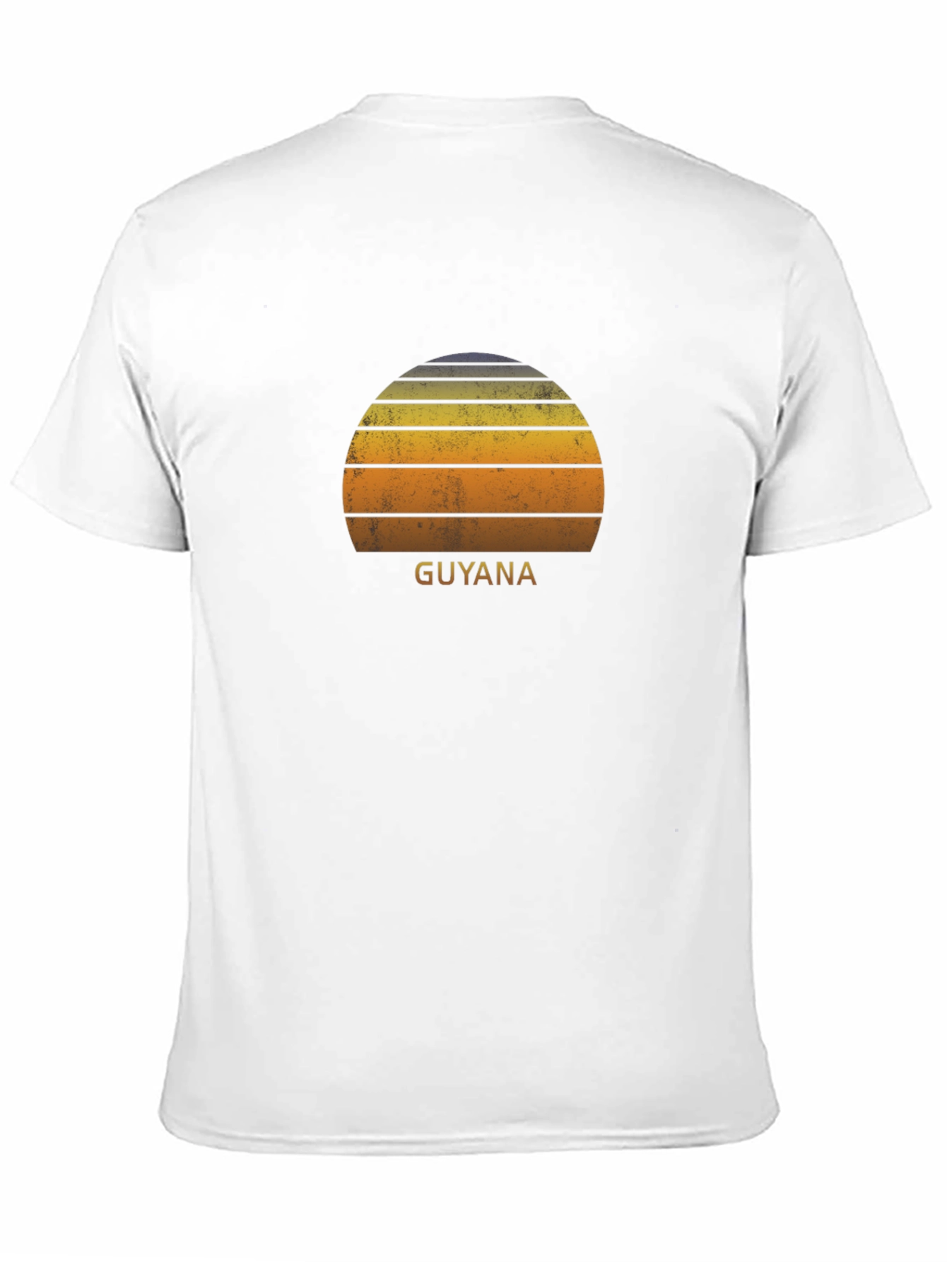 Camiseta Negra Retro Guyana