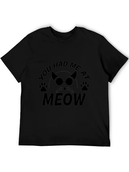 Camiseta Negra Me Tuviste al Meow
