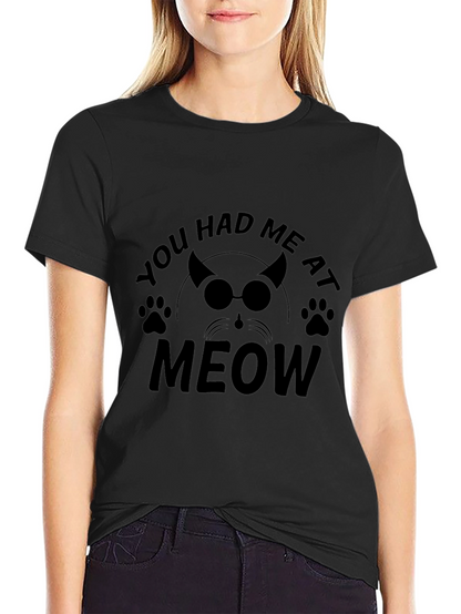 Camiseta Negra Me Tuviste al Meow