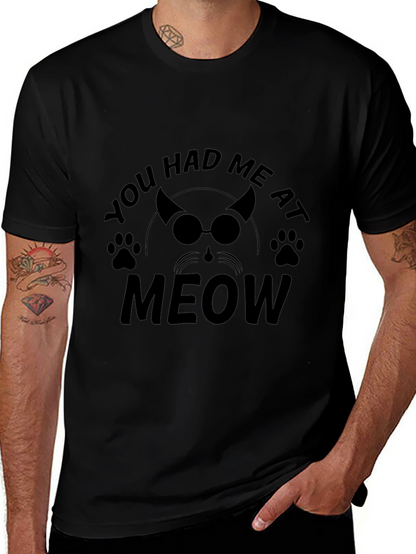Camiseta Negra Me Tuviste al Meow