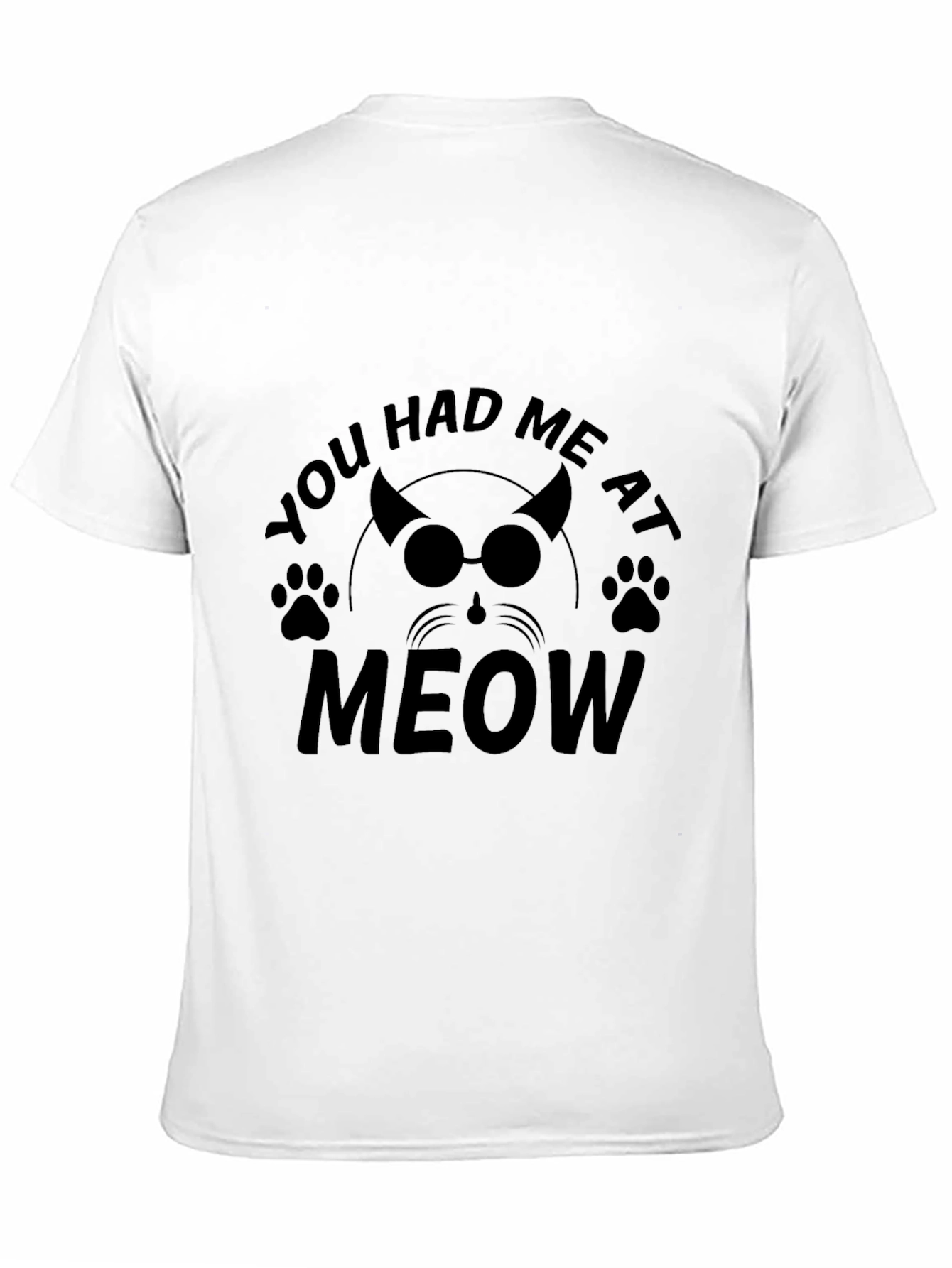 Camiseta Negra Me Tuviste al Meow